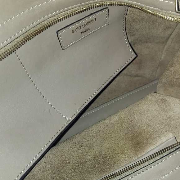 Ysl calfskin medium Y Cabas Taupe bag - Picture 4 of 15